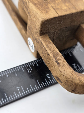 Rare Antique 19th C Folk Art Petite Handcarved Whimsy Ball in Cage Sculptures
