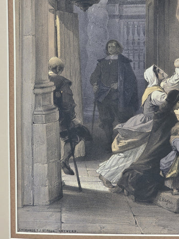 Entrance To St. Paul. 19th C British Lithograph Day & Son Queen’s Printer. 20x16