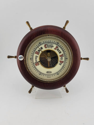 VINTAGE wall BAROMETER / STELLAR / GERMANY  5"d boat WEATHER GAUGE Nautical