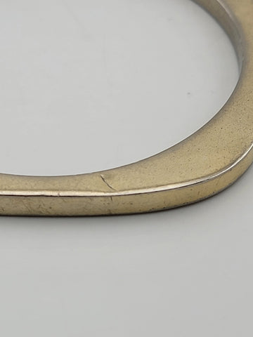 Antique Elegant Sterling Silver Art Deco Geometric Bangle Bracelet.