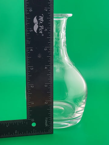Set Of 2 William Yeoward Crystal Decanters Honeycomb Cut Signed 6.25" & 6.75"
