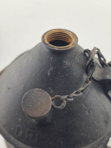 Rare Antique Railroad Water Drinking Can Steel Jug Section Gang Track Worker