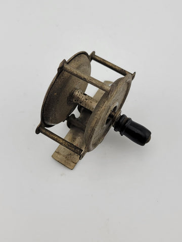 Rare Antique Early 19th-century Unmarked fly fishing reel. Collectible Item.