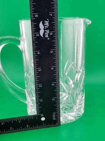 Vintage Marquis by Waterford Crystal Elegant Wedge Cut Pitcher 6.5" Tall