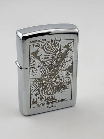 Vintage Unfired 1994 Zippo American Eagle 200th Anniversary lighter Limited Ed.