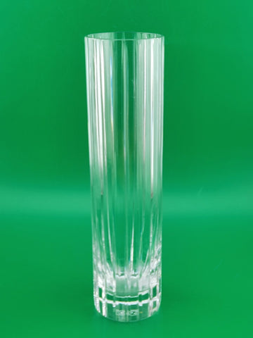 Vintage Baccarat Crystal HARMONIE Vertical Cuts Cylinder Flower Vase  7 "