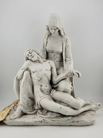 Capodimonte Benacchio Triade La Pietat De Michelangelo porcelain statue Signed.