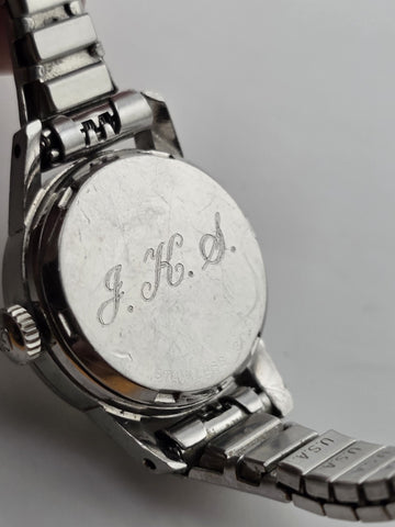 Vintage Girard Perregaux Gyromatic Silver Plated Ladies Watch. Excellent Cond.