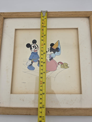 Rare Disney Treasures "Brave Little Tailor" Mickey Serigraph Etching Framed COA.