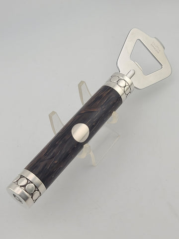 Rare Vintage Collectible John Hardy Sterling Silver Bottle Opener Wood Handle