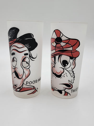 MCM Federal  Gay Fad Glasses 7 Glasses Rich Man Poor Man Beggar Man Thief 1950’s