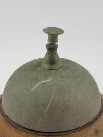 Antique 1863 Victorian Brass Hotel Counter Bell Service Bell Ship Bell. Working