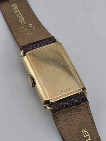 Antique 1941 Bulova President 10k GF Wristwatch. Phil Collins Estate. Read Works