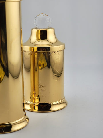 24 Karat Gold-Plated Brass Swarovski Crystal Slat & Pepper Valerio Alberello