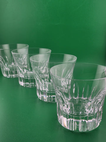 Set Of 4 Baccarat France Glass 2011 Limited Edition Etna year tumblers. VG Cond.
