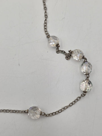 Vintage Italian 51" Ceremonial Catholic Rosary stal Beads Large Crucifix