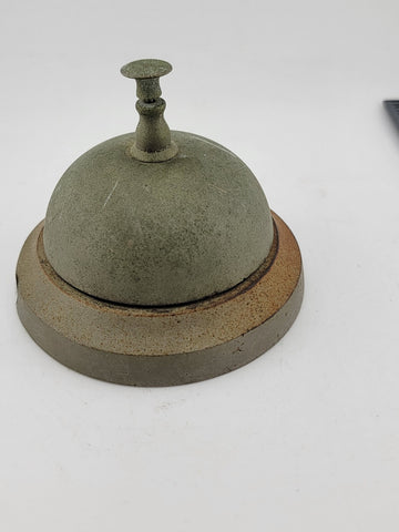 Antique 1863 Victorian Brass Hotel Counter Bell Service Bell Ship Bell. Working