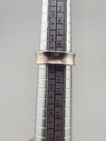 Authentic Tiffany & Co 1837 Sterling Silver 6.3mm Wide Concave Band Ring Size 7