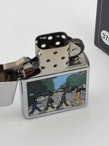 Rare 1996 Retired  Beatles Abbey Road Zippo Lighter. Appears To Be Unfired W Box