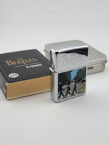 Rare 1996 Retired  Beatles Abbey Road Zippo Lighter. Appears To Be Unfired W Box