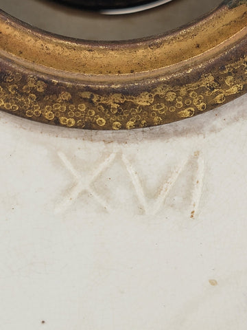 Rare Antique Rudolstadt Germany Porcelain United Electric Clock. Working Cond.