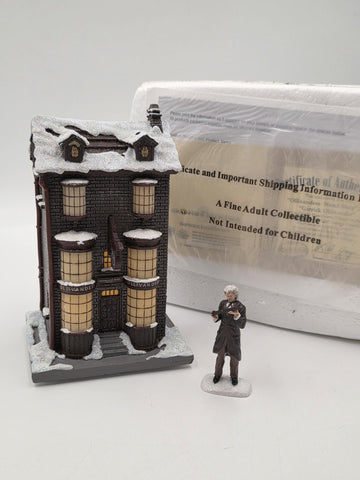 Harry Potter Hawthorne Village Ollivanders Wand Shop Garrick Ollivander COA