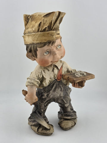 Lot Of 4 Giuseppe Armani Capodimonte Porcelain Medium Size Boy Figurines, Italy.