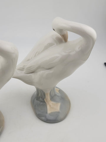 Set Of 2 Lladro Figurine “LITTLE DUCK” Duck/Goose Standing Preening 4553 Retired