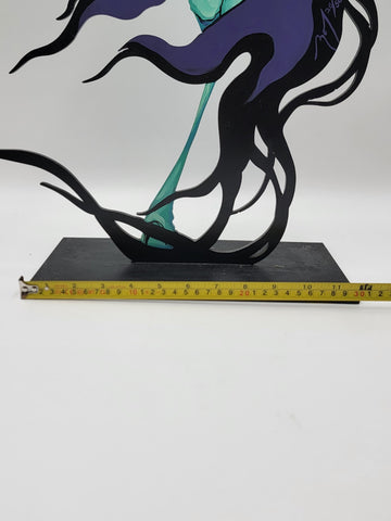 Rare Ltd Edition Bonnie Leibowitz Hand Painted Acrylic on Cast Iron 26/50. 24 In