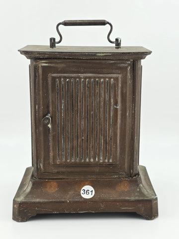 Antique JUNGHANS Germany Carriage Mantle Clock Musical Alarm Clock Music Works