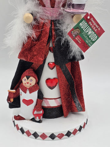 Kurt Adler Hollywood Nutcracker Alice In Wonderland Queen Of Hearts HA0519 17.5"