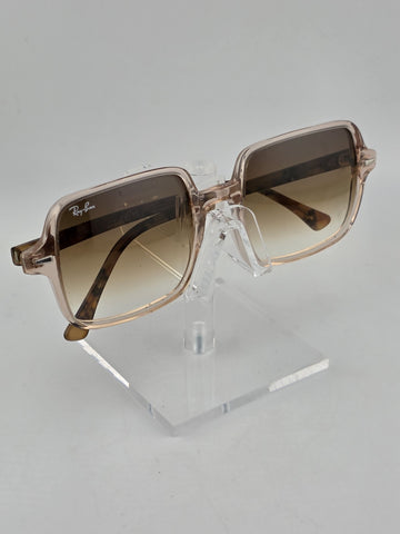 Vtg RAY-BAN RB 1973 1281/51 CLEAR PINK GRADIENT AUTHENTIC FRAME SUNGLASSES 53-20