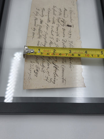 Ultra Rare 1798 Enoch Whipple Signed Church Receipt Salisbury MA Pulpit Payment