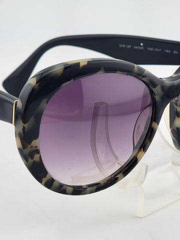 RARE Vintage Authentic PRADA Ladies Havana Matte Brown Sunglasses SPR 12P.