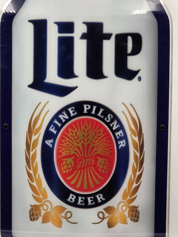 1995 Miller Lite LED Bar Sign Lighted Beer Wall Decor 26” Man Cave Pub. Working.