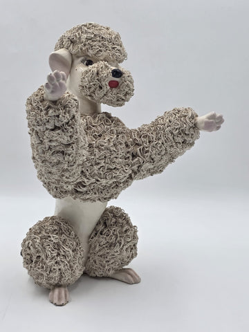 Rare Vintage Mid Century Italian Spaghetti Poodle Ceramic Sculpture 16" Large
