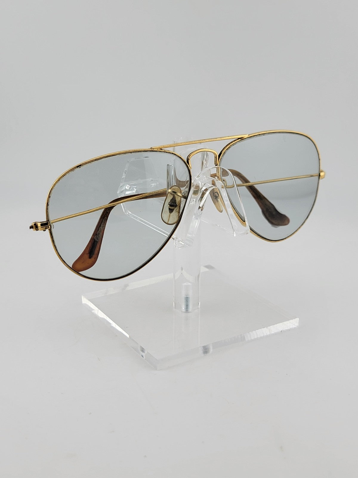 Vtg 1960's 58[]14mm VINTAGE B&L RAY-BAN ARISTA PHOTOCHROMIC AVIATOR SUNGLASSES