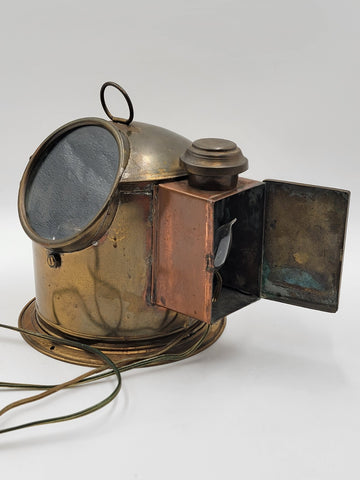 1800's "E. Esdaile & Sons Sydney" SHIP'S BINNACLE Illuminated COMPASS Nautical