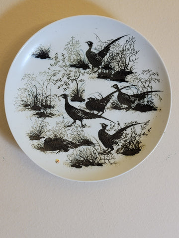 Royal Copenhagen Faience, Huge Charger Plate, Pheasant ,Design by Nils Thorson