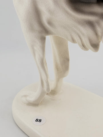 Rare Antique Original German porcelain Borzoi dog figurine 1928. by R. Steiner