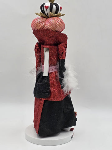 Kurt Adler Hollywood Nutcracker Alice In Wonderland Queen Of Hearts HA0519 17.5"