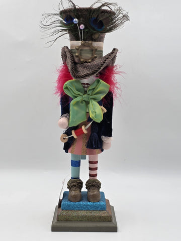 Rare Kurt S. Adler, Inc. HA0381 Kurt Adler 18" Hollywood Mad Hatter Nutcracker.