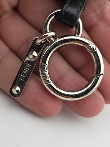 100% Authentic Beautiful Collectible FENDI purple/red BAG BUG handbag charm.