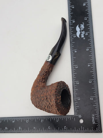 Vintage Collectible Solid Wood Prince Of Whales 83 Italy Hand Made Smoking Pipe.