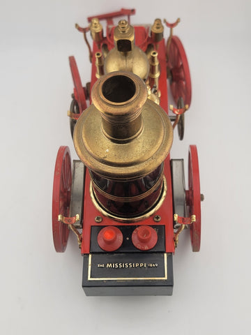 THE MISSISSIPPI 1869 RED STEAM ENGINE FIRE WAGON RADIO WACO JAPAN Works (Static)