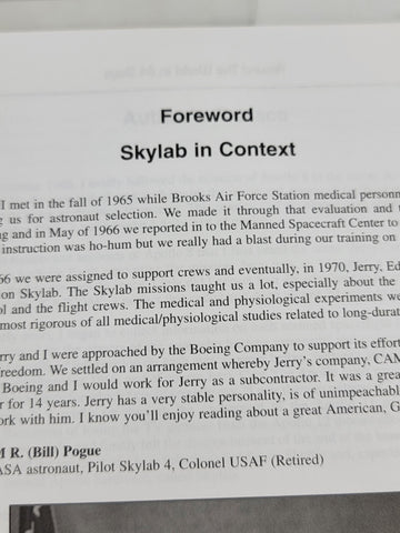 Rare Astronaut "Jerry Carr" Hand Signed  Book "Around The World In 84 Days"