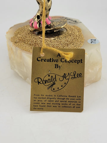 Vintage Ron Lee Signed Happy Clown Figurine Statue 1985 LE 118 With Tag