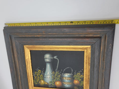 Nita Scott (1895-1965) Original still life oil painting of Fruit & Flagon W COA