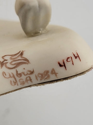 Cybis Porcelain Gambol and Frolic Unicorns Figurine Designed By Susan Eaton #494