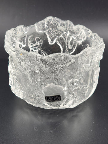 Kosta Boda "Rhapsody" Crystal Bowl by Kjell Engman, Sweden
